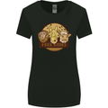 Free Kisses Animals Cow Monkey Giraffe Womens Wider Cut T-Shirt Black