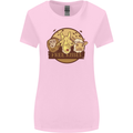 Free Kisses Animals Cow Monkey Giraffe Womens Wider Cut T-Shirt Light Pink