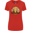 Free Kisses Animals Cow Monkey Giraffe Womens Wider Cut T-Shirt Red