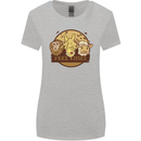 Free Kisses Animals Cow Monkey Giraffe Womens Wider Cut T-Shirt Sports Grey