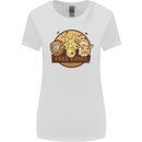 Free Kisses Animals Cow Monkey Giraffe Womens Wider Cut T-Shirt White