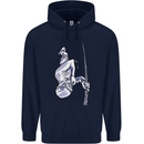 Freediving Chain Diver Scuba Diving Childrens Kids Hoodie Navy Blue