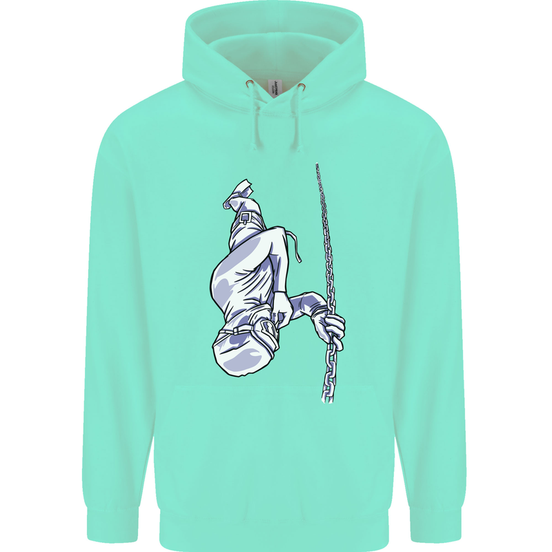 Freediving Chain Diver Scuba Diving Childrens Kids Hoodie Peppermint