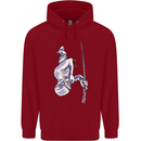 Freediving Chain Diver Scuba Diving Childrens Kids Hoodie Red