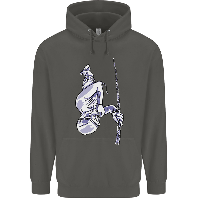 Freediving Chain Diver Scuba Diving Childrens Kids Hoodie Storm Grey