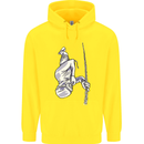 Freediving Chain Diver Scuba Diving Childrens Kids Hoodie Yellow
