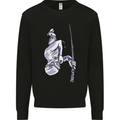 Freediving Chain Diver Scuba Diving Kids Sweatshirt Jumper Black