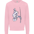 Freediving Chain Diver Scuba Diving Kids Sweatshirt Jumper Light Pink
