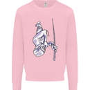 Freediving Chain Diver Scuba Diving Kids Sweatshirt Jumper Light Pink