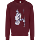 Freediving Chain Diver Scuba Diving Kids Sweatshirt Jumper Maroon