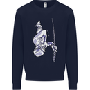 Freediving Chain Diver Scuba Diving Kids Sweatshirt Jumper Navy Blue