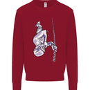 Freediving Chain Diver Scuba Diving Kids Sweatshirt Jumper Red