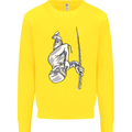 Freediving Chain Diver Scuba Diving Kids Sweatshirt Jumper Yellow