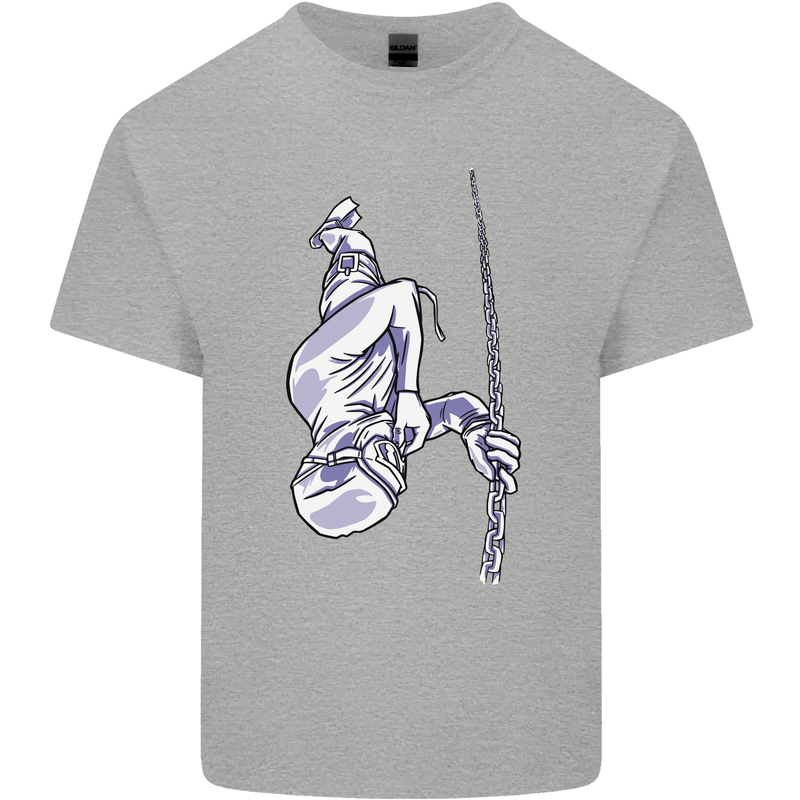 Freediving Chain Diver Scuba Diving Kids T-Shirt Childrens Sports Grey