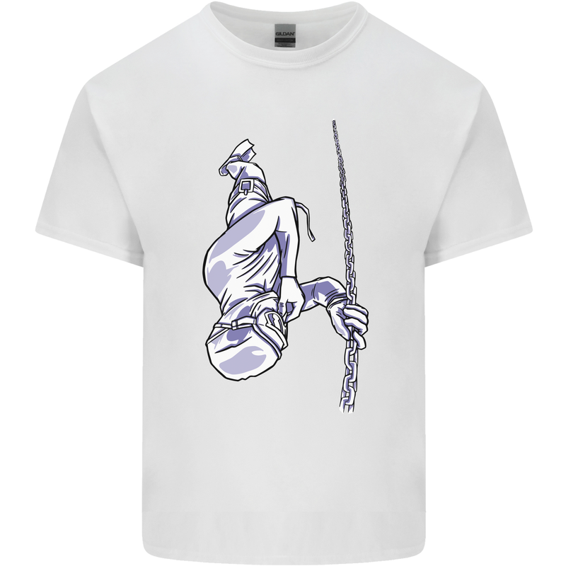 Freediving Chain Diver Scuba Diving Kids T-Shirt Childrens White