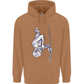 Freediving Chain Diver Scuba Diving Mens 80% Cotton Hoodie Caramel Latte