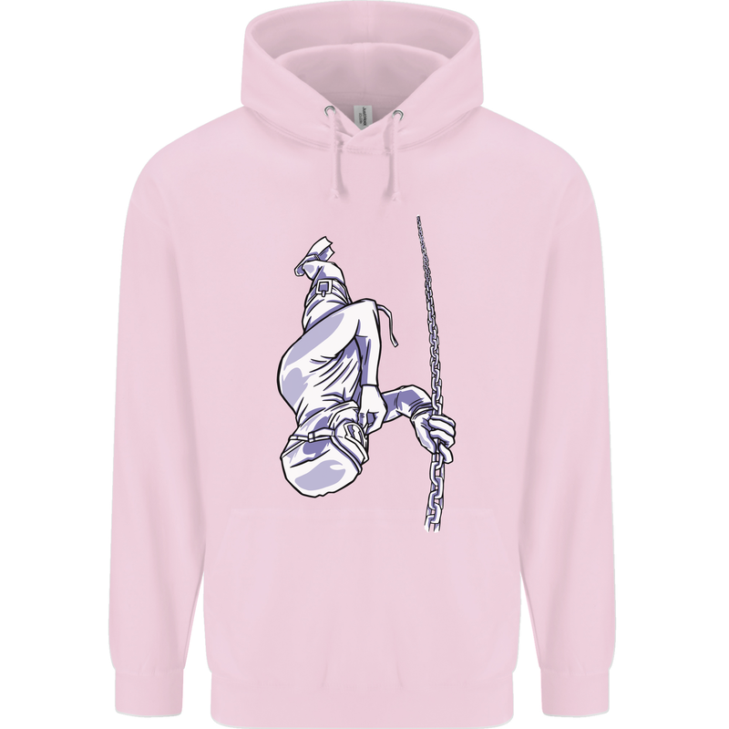 Freediving Chain Diver Scuba Diving Mens 80% Cotton Hoodie Light Pink