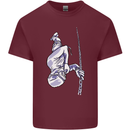 Freediving Chain Diver Scuba Diving Mens Cotton T-Shirt Tee Top Maroon
