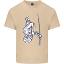 Freediving Chain Diver Scuba Diving Mens Cotton T-Shirt Tee Top Sand