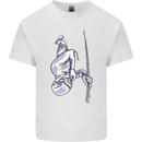 Freediving Chain Diver Scuba Diving Mens Cotton T-Shirt Tee Top White
