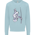 Freediving Chain Diver Scuba Diving Mens Sweatshirt Jumper Light Blue