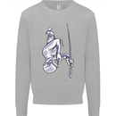 Freediving Chain Diver Scuba Diving Mens Sweatshirt Jumper Sports Grey