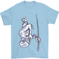 Freediving Chain Diver Scuba Diving Mens T-Shirt Cotton Gildan Light Blue