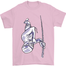 Freediving Chain Diver Scuba Diving Mens T-Shirt Cotton Gildan Light Pink
