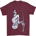 Freediving Chain Diver Scuba Diving Mens T-Shirt Cotton Gildan Maroon