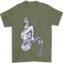 Freediving Chain Diver Scuba Diving Mens T-Shirt Cotton Gildan Military Green