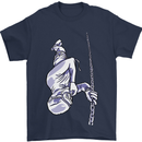 Freediving Chain Diver Scuba Diving Mens T-Shirt Cotton Gildan Navy Blue