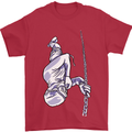 Freediving Chain Diver Scuba Diving Mens T-Shirt Cotton Gildan Red