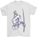 Freediving Chain Diver Scuba Diving Mens T-Shirt Cotton Gildan White