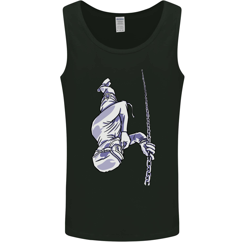 Freediving Chain Diver Scuba Diving Mens Vest Tank Top Black