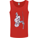 Freediving Chain Diver Scuba Diving Mens Vest Tank Top Red