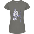 Freediving Chain Diver Scuba Diving Womens Petite Cut T-Shirt Charcoal