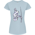 Freediving Chain Diver Scuba Diving Womens Petite Cut T-Shirt Light Blue