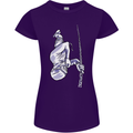 Freediving Chain Diver Scuba Diving Womens Petite Cut T-Shirt Purple