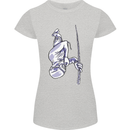 Freediving Chain Diver Scuba Diving Womens Petite Cut T-Shirt Sports Grey