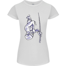 Freediving Chain Diver Scuba Diving Womens Petite Cut T-Shirt White
