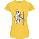 Freediving Chain Diver Scuba Diving Womens Petite Cut T-Shirt Yellow