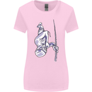 Freediving Chain Diver Scuba Diving Womens Wider Cut T-Shirt Light Pink