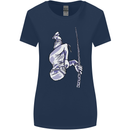Freediving Chain Diver Scuba Diving Womens Wider Cut T-Shirt Navy Blue