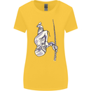 Freediving Chain Diver Scuba Diving Womens Wider Cut T-Shirt Yellow