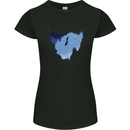 Freediving Diver Scuba Diving Womens Petite Cut T-Shirt Black