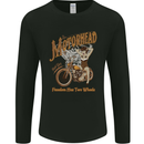 Freedom Has Two Wheels Motorcycle Biker Mens Long Sleeve T-Shirt Black