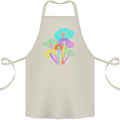 Freedom Is a State of Mind Magic Mushrooms Cotton Apron 100% Organic Natural
