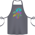 Freedom Is a State of Mind Magic Mushrooms Cotton Apron 100% Organic Steel