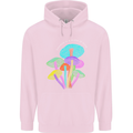 Freedom Is a State of Mind Magic Mushrooms Mens 80% Cotton Hoodie Light Pink