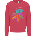 Freedom Is a State of Mind Magic Mushrooms Mens Sweatshirt Jumper Heliconia